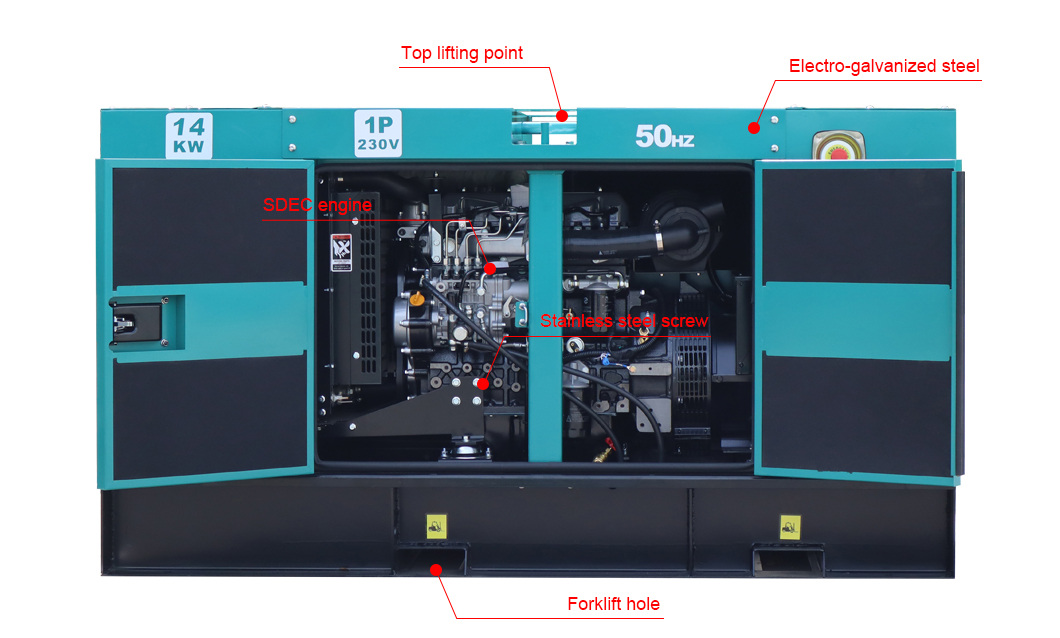 20-2500kVA SDEC Diesel Generator for Industrial Use