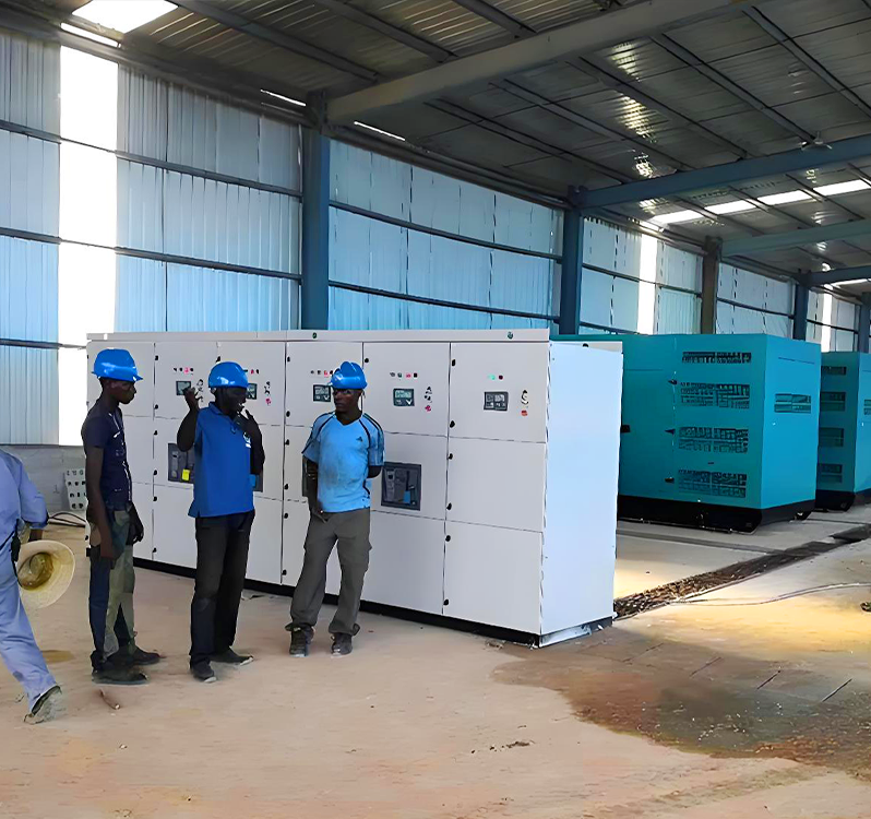 4 Units 1000KVA Cummins Generators project for Gabon logging headquarter