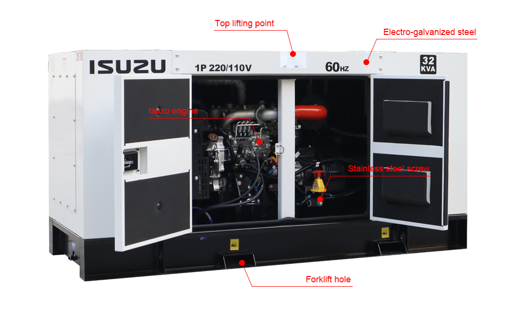 20-50kVA Efficient Isuzu Generator for Standby Power