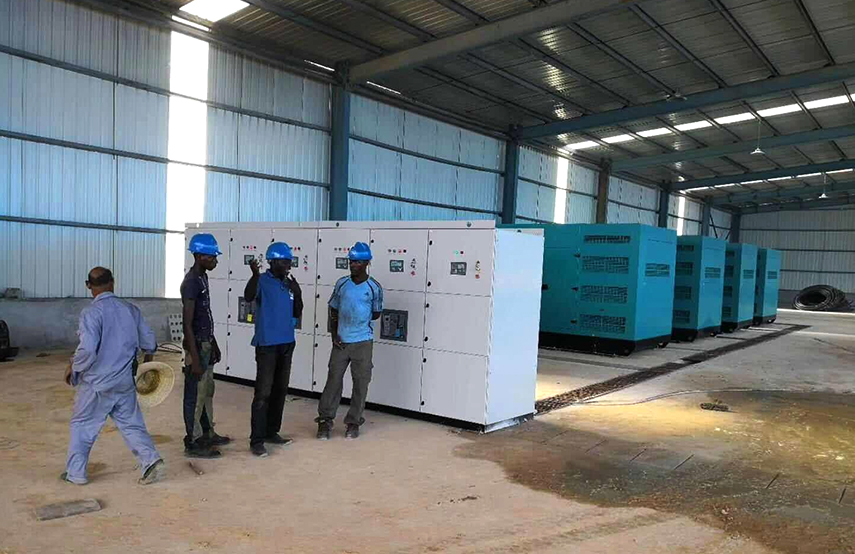 4 Units 1000KVA Cummins Generators project for Gabon logging headquarter