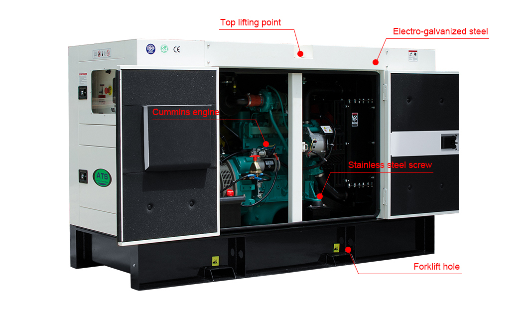 10-2250kVA Silent Diesel Cummins Generator for Standby Use