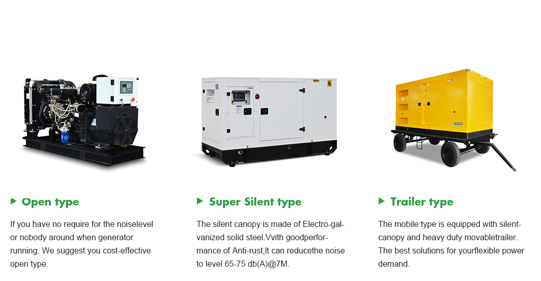 10-100kVA Silent Yangdong Diesel Generator for Standby Power