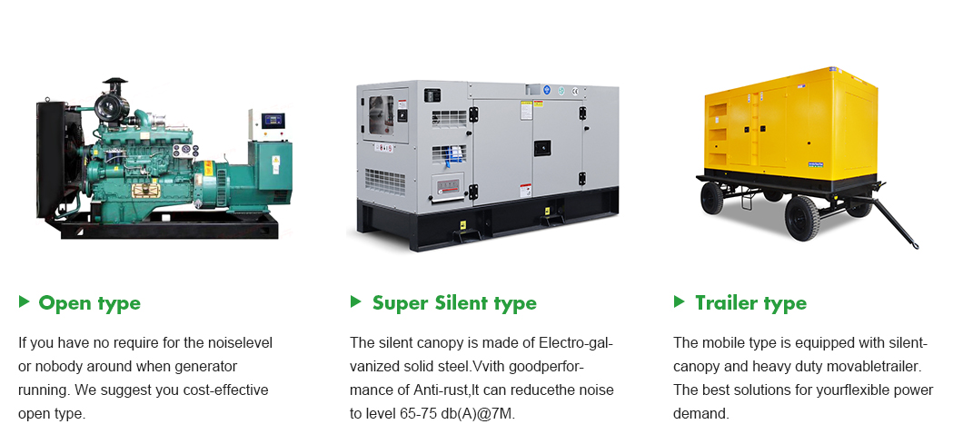 15-400kVA Silent FAW Diesel Generator Standby Power